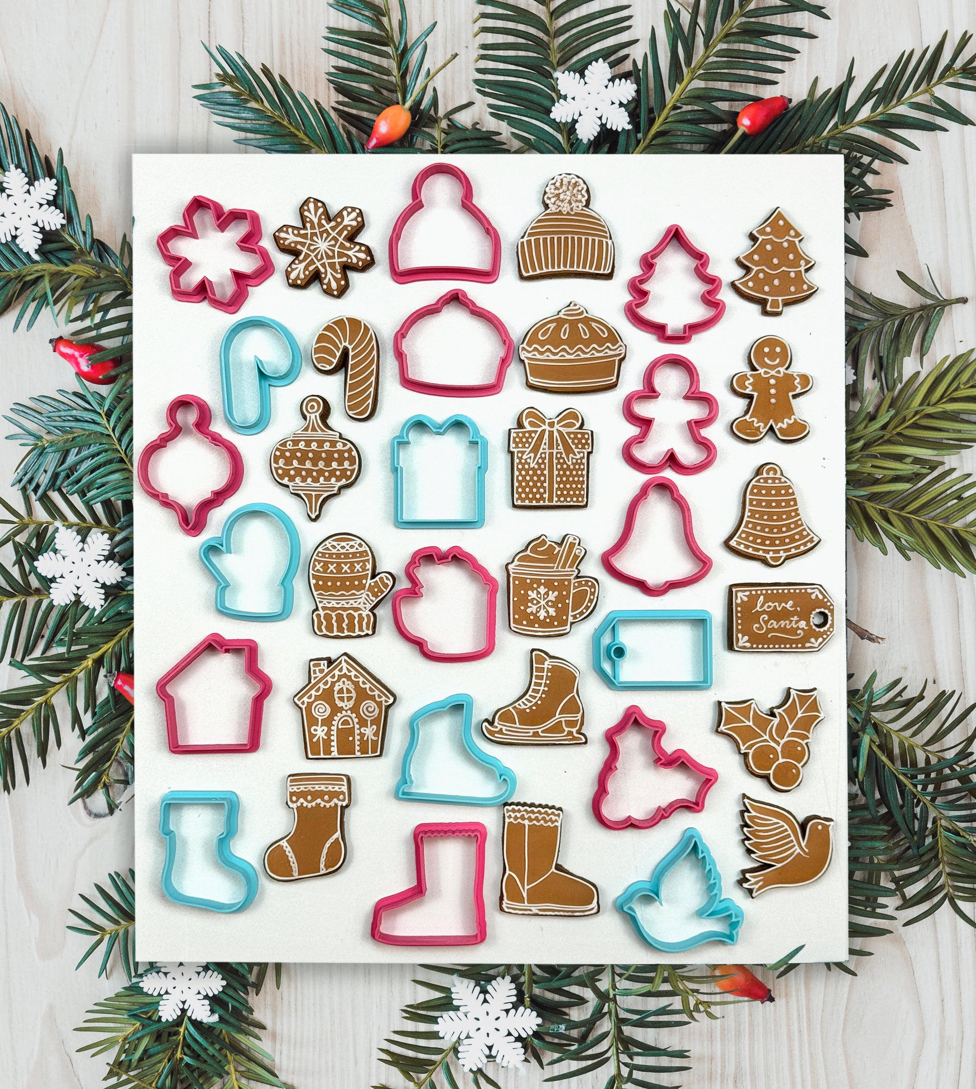 18 Mini Winter Cookie Cutters - STL FILES