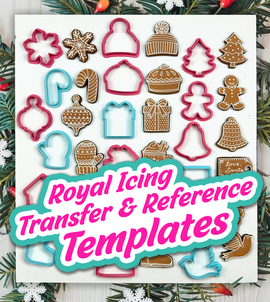 Winter Designs - Royal Icing Transfer & Reference Templates
