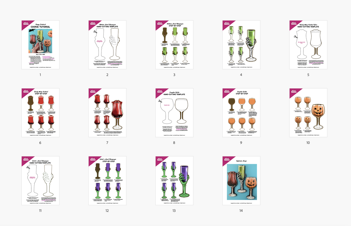 Creepy Cocktails -- Digital Template & Workbook