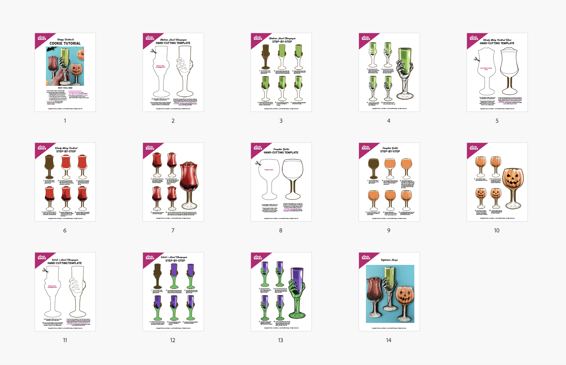 Creepy Cocktails -- Digital Template & Workbook