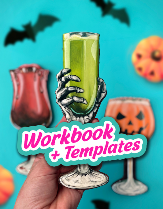 Creepy Cocktails -- Digital Template & Workbook