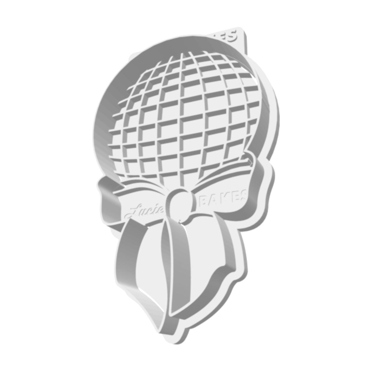 Disco Ball with Bow Cutter & Stamp Set -- STL FILE