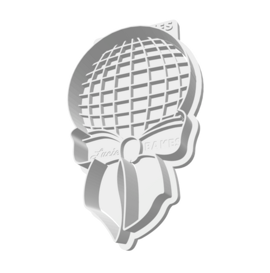 Disco Ball with Bow Cutter & Stamp Set -- STL FILE