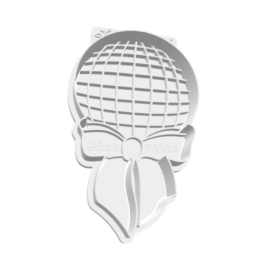 Disco Ball with Bow Cutter & Stamp Set -- STL FILE