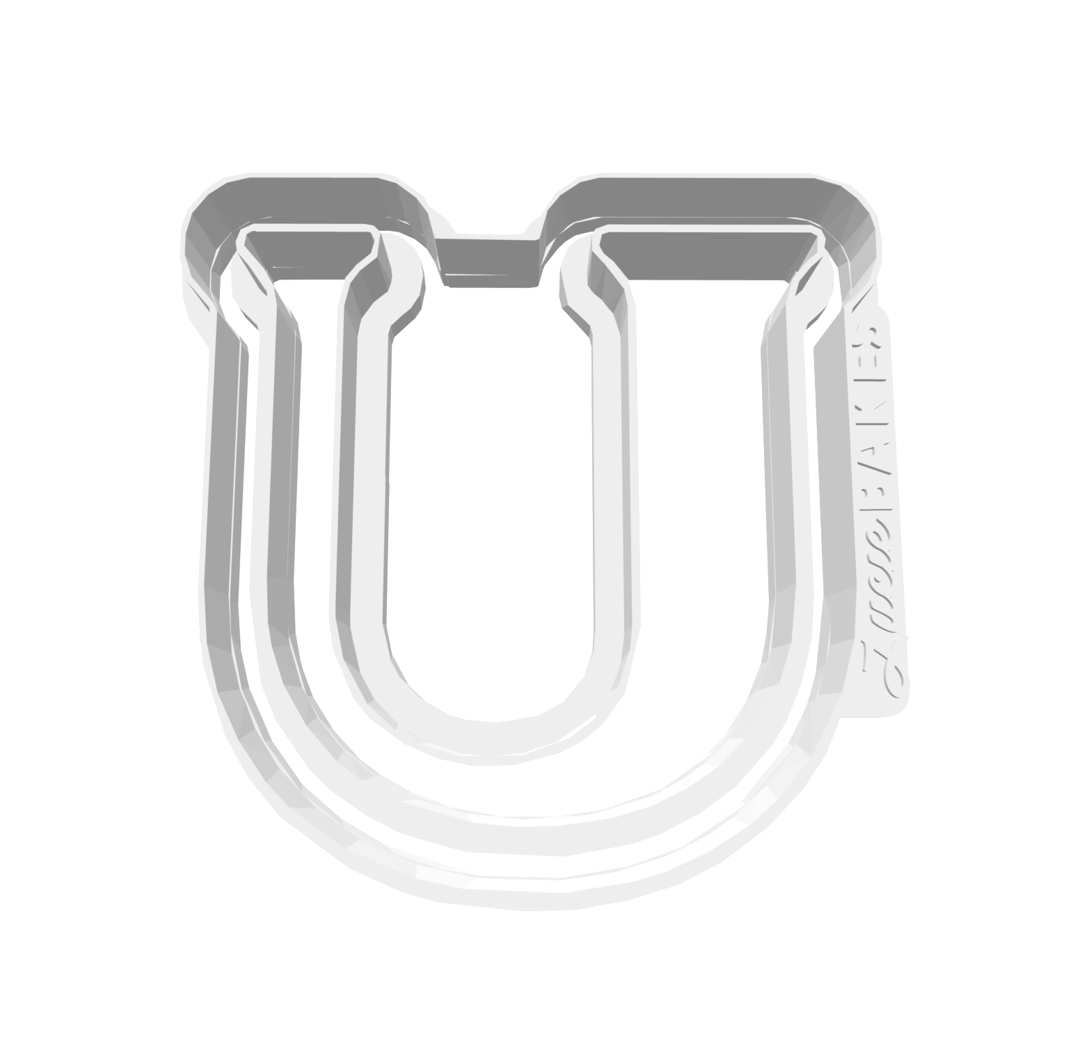 U (Includes 2 Cutters + Dough Pusher)-- STL FILES