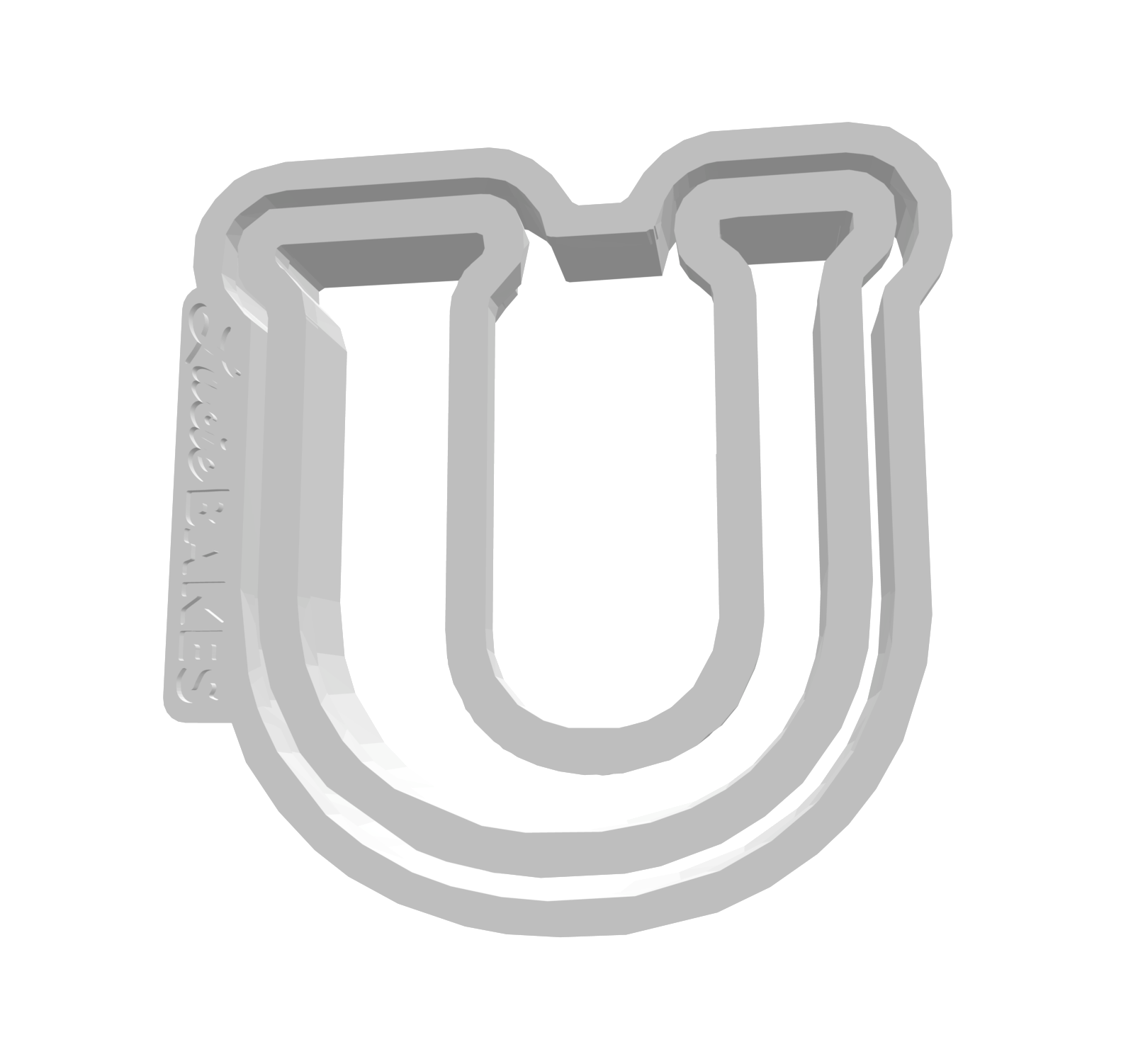 U (Includes 2 Cutters + Dough Pusher)-- STL FILES
