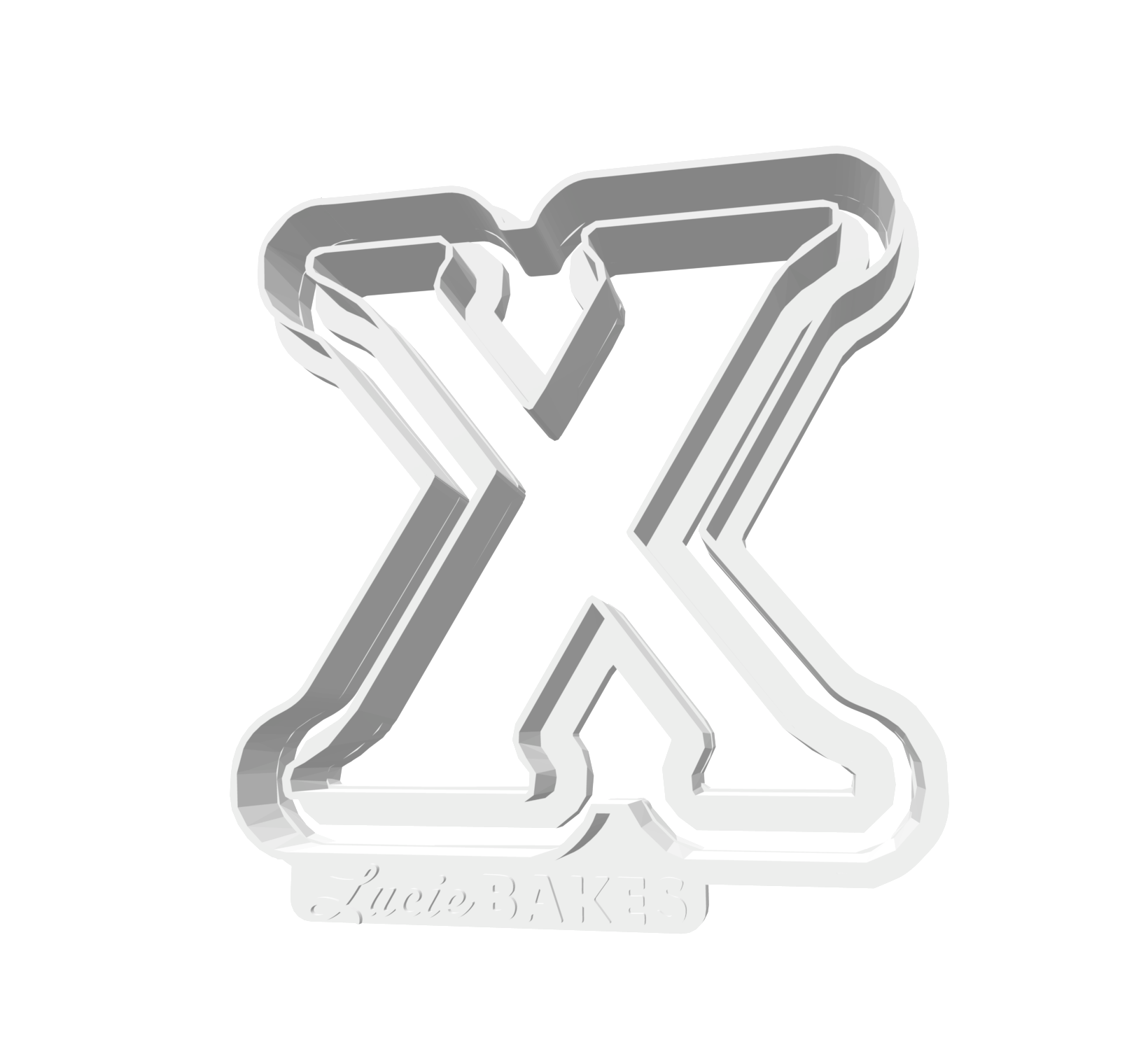 X (Includes 2 Cutters + Dough Pusher)-- STL FILES
