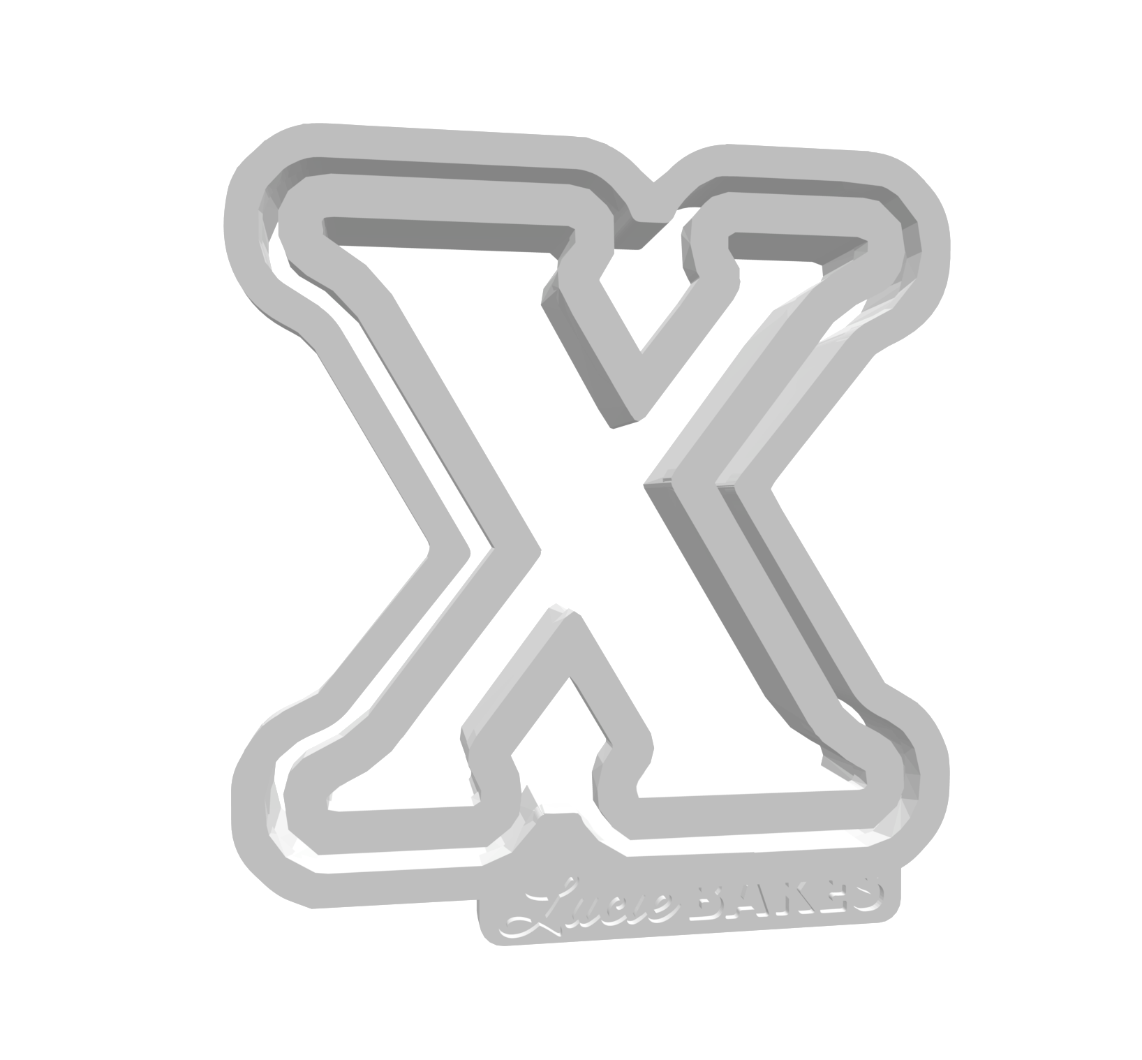 X (Includes 2 Cutters + Dough Pusher)-- STL FILES