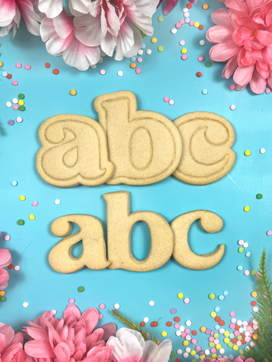 Lowercase Alphabet Cookie Cutters