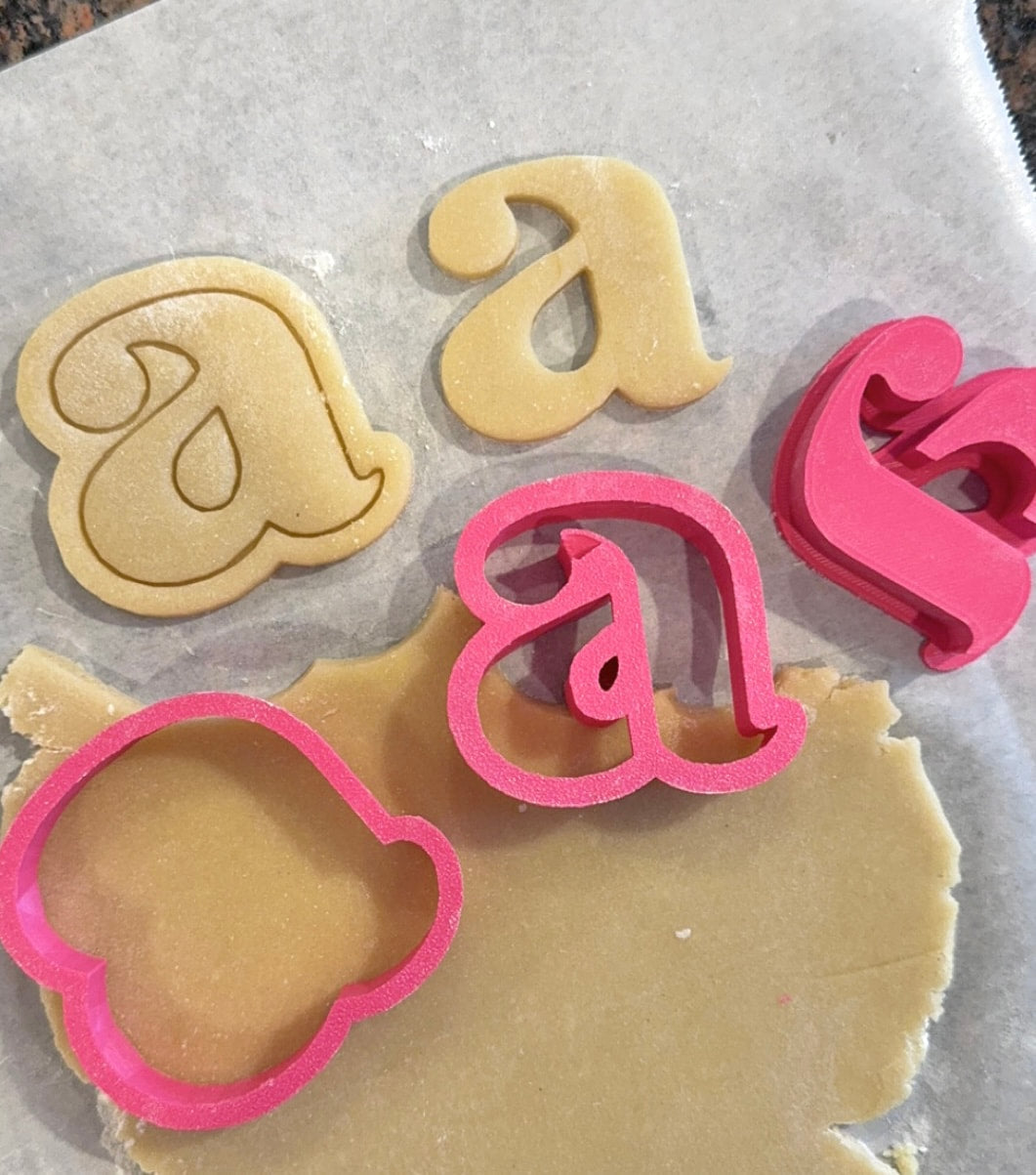 Lowercase Alphabet Cookie Cutters