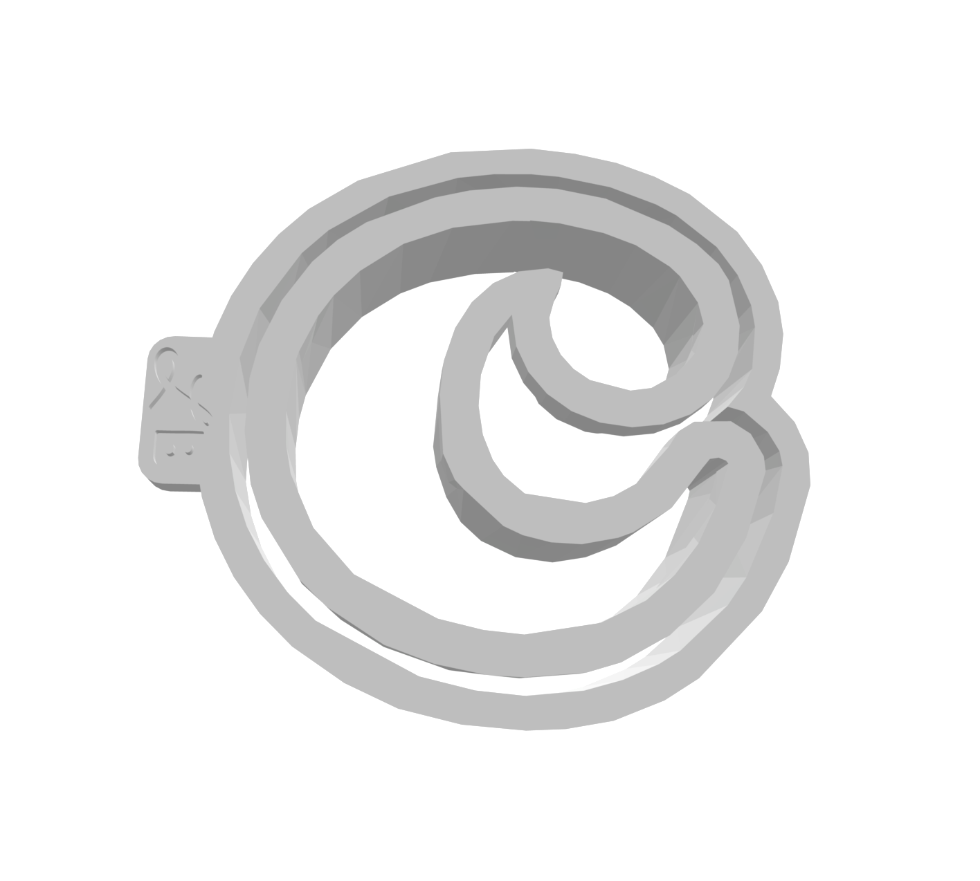 c (Lowercase, Includes 2 Cutters + Dough Pusher)-- STL FILES