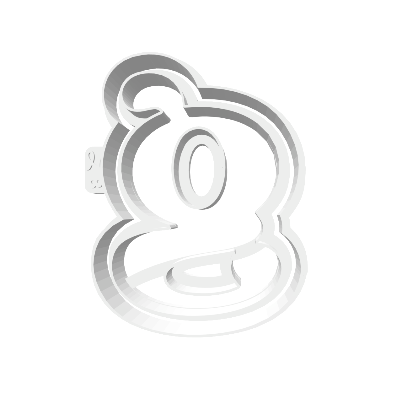 g (Lowercase, Includes 2 Cutters + Dough Pusher)-- STL FILES