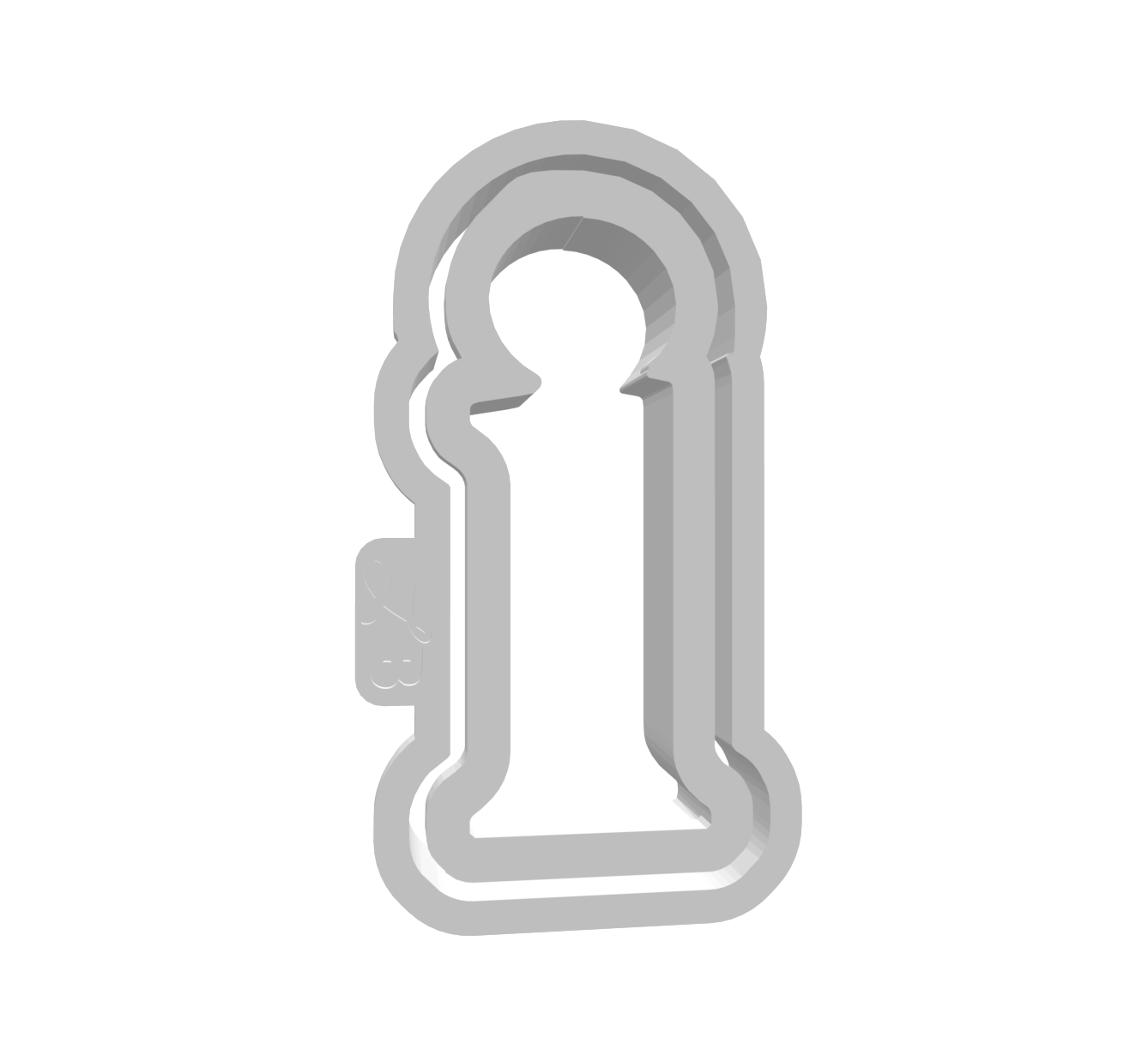 i (Lowercase, Includes 2 Cutters + Dough Pusher)-- STL FILES