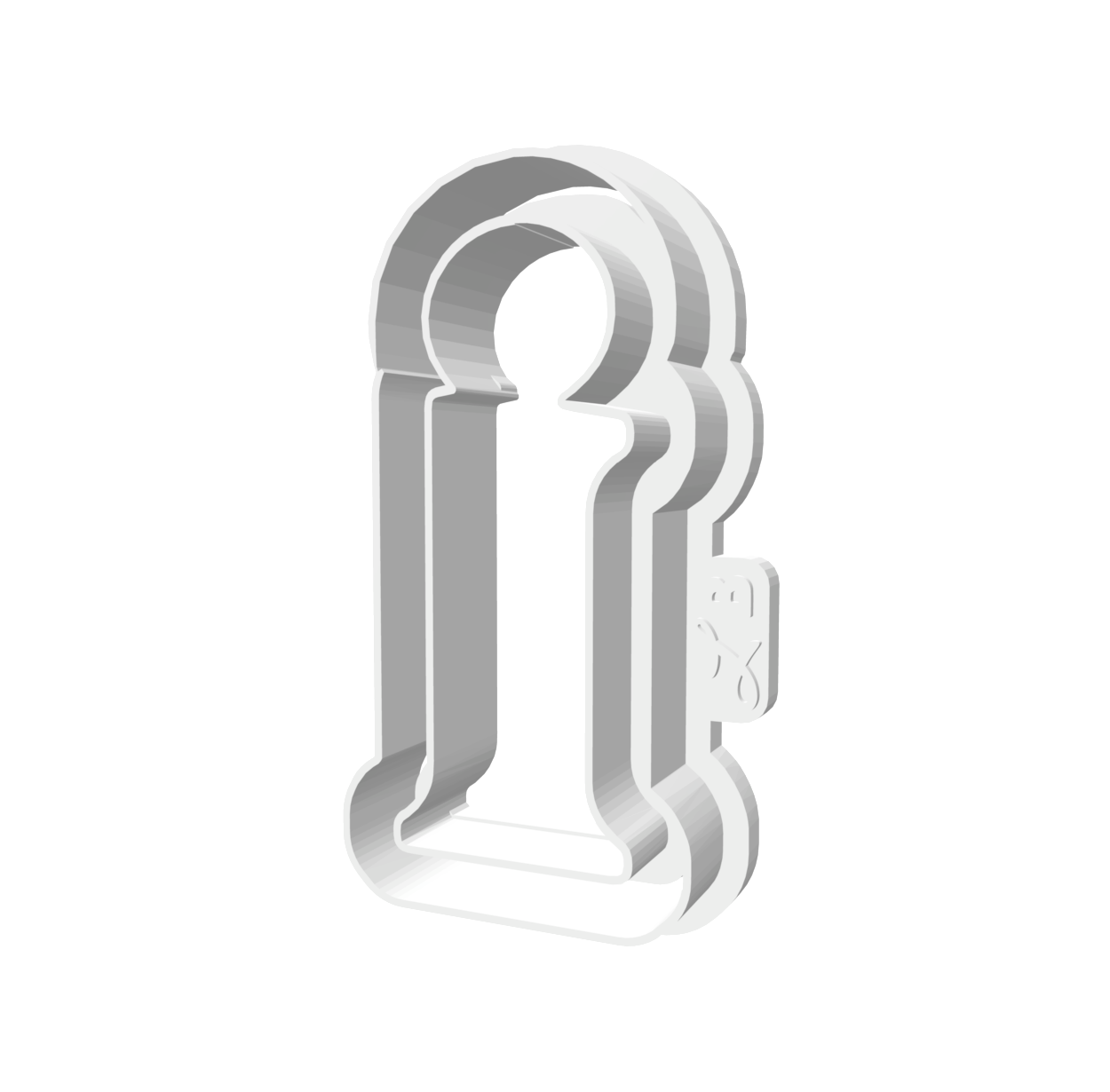 i (Lowercase, Includes 2 Cutters + Dough Pusher)-- STL FILES