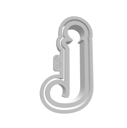 j (Lowercase, Includes 2 Cutters + Dough Pusher)-- STL FILES