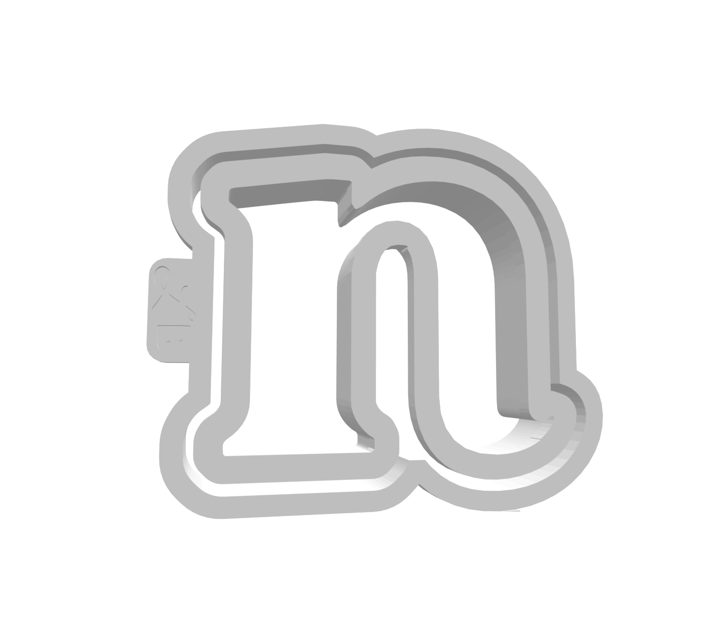 n (Lowercase, Includes 2 Cutters + Dough Pusher)-- STL FILES