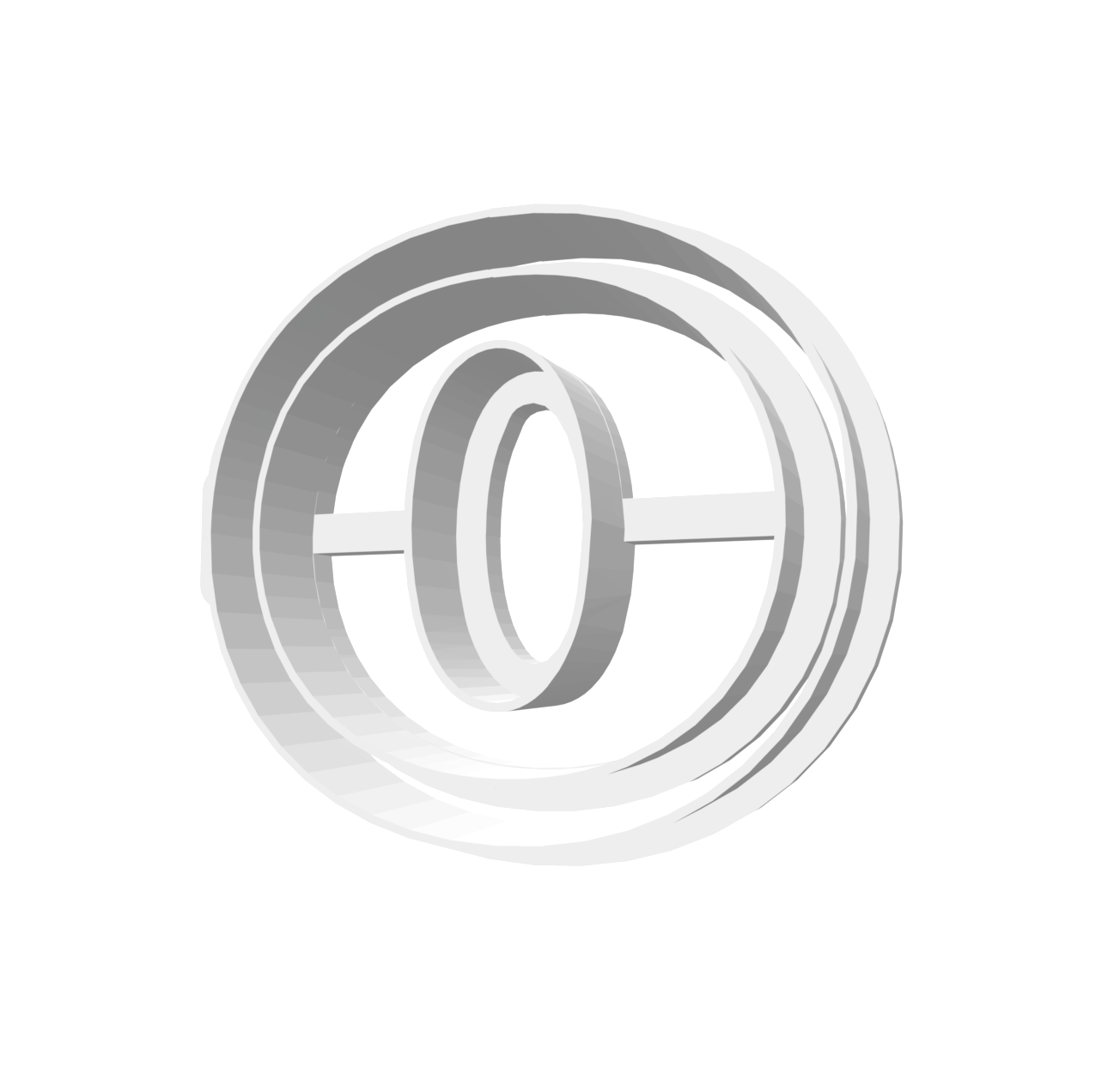 o (Lowercase, Includes 2 Cutters + Dough Pusher)-- STL FILES