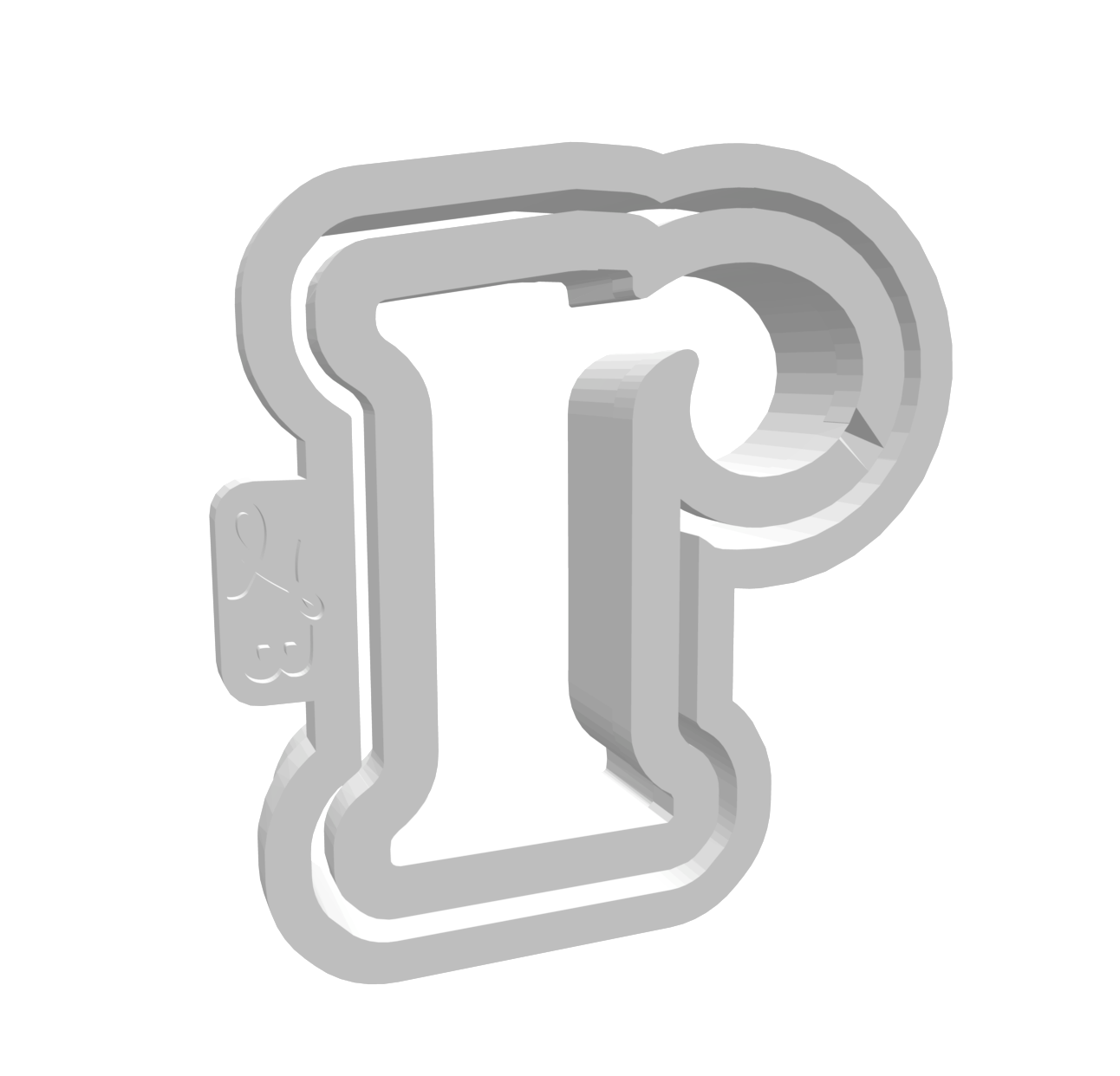 r (Lowercase, Includes 2 Cutters + Dough Pusher)-- STL FILES