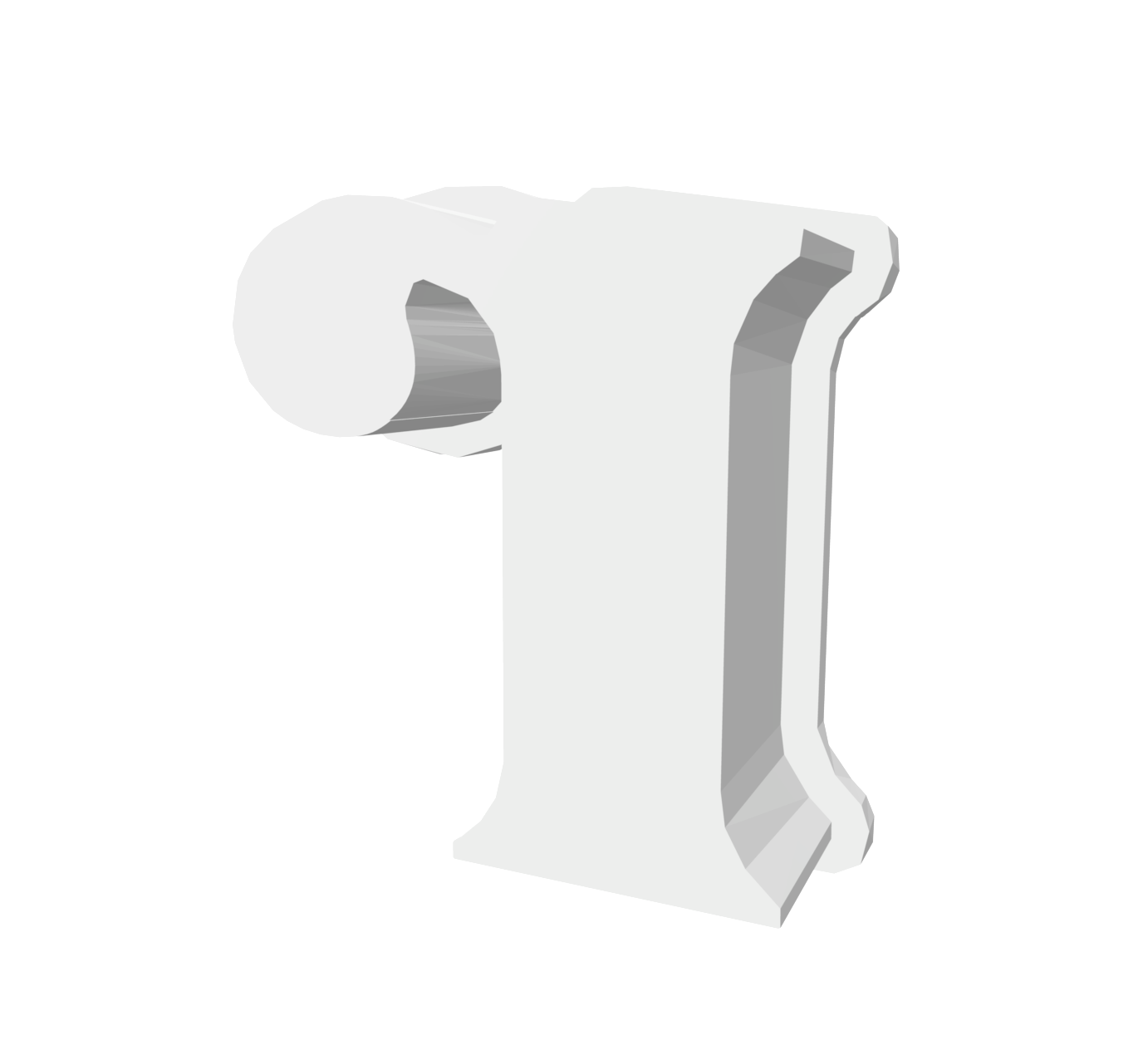 r (Lowercase, Includes 2 Cutters + Dough Pusher)-- STL FILES