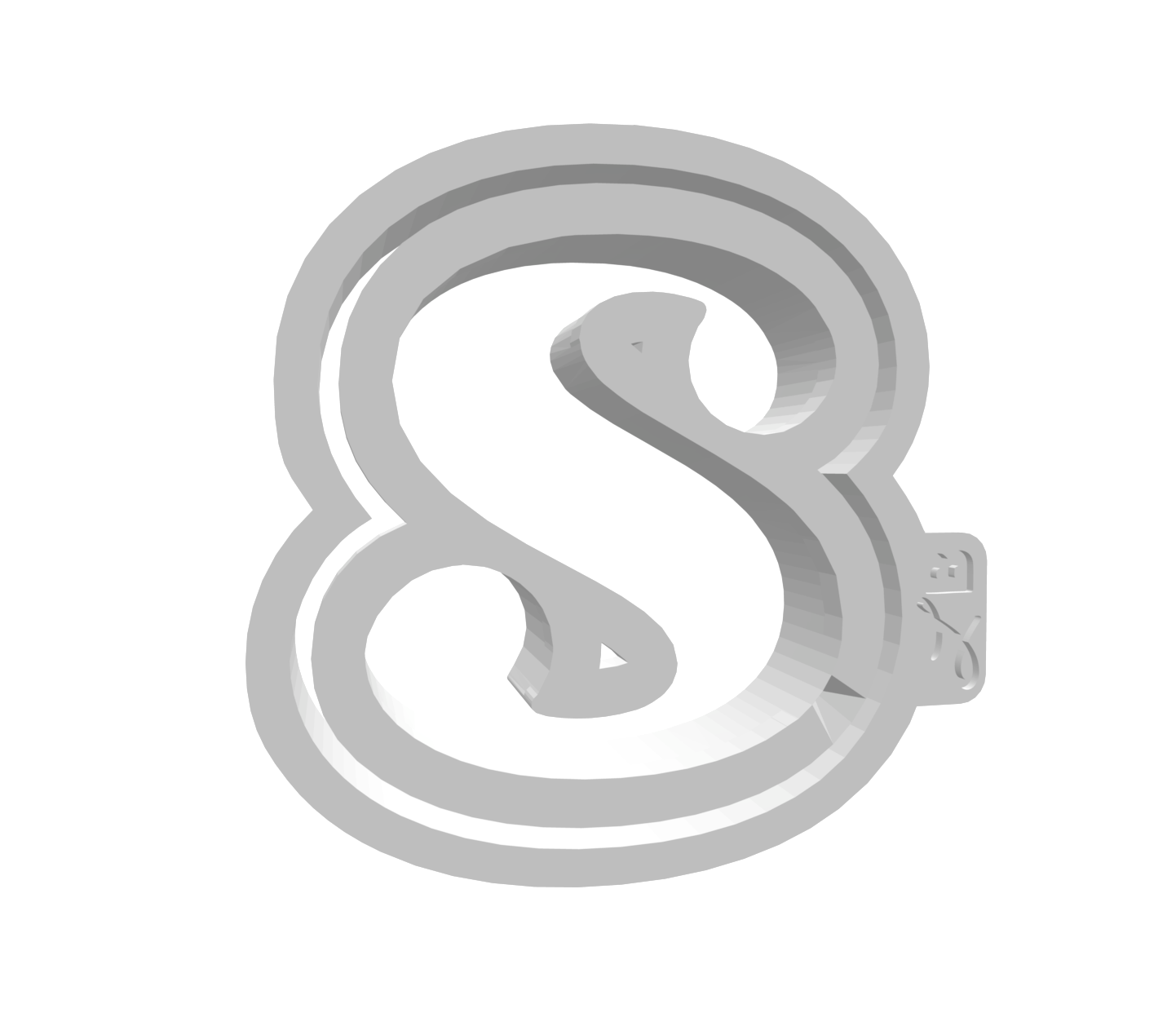s (Lowercase, Includes 2 Cutters + Dough Pusher)-- STL FILES