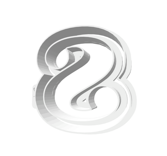 s (Lowercase, Includes 2 Cutters + Dough Pusher)-- STL FILES