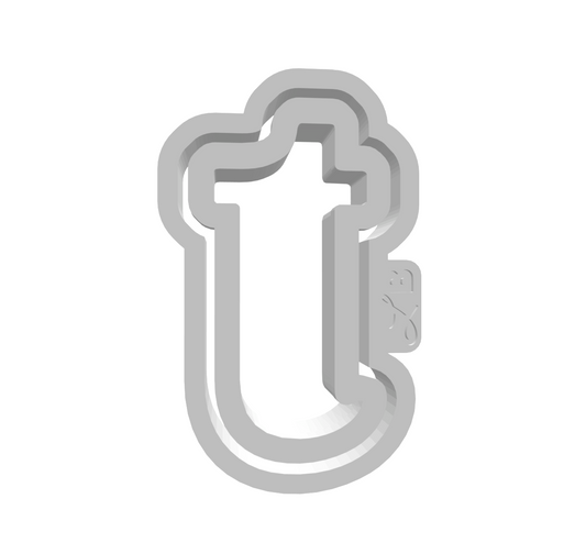 t (Lowercase, Includes 2 Cutters + Dough Pusher)-- STL FILES