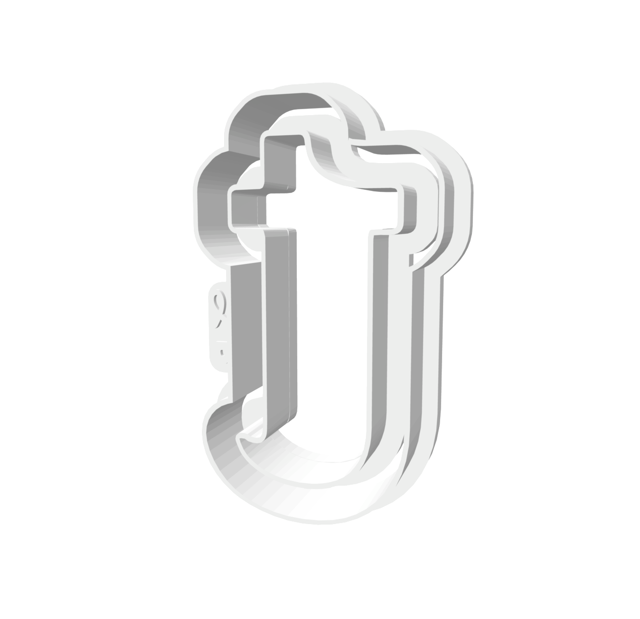 t (Lowercase, Includes 2 Cutters + Dough Pusher)-- STL FILES