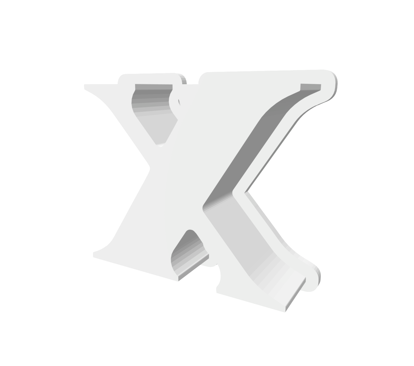 x (Lowercase, Includes 2 Cutters + Dough Pusher)-- STL FILES