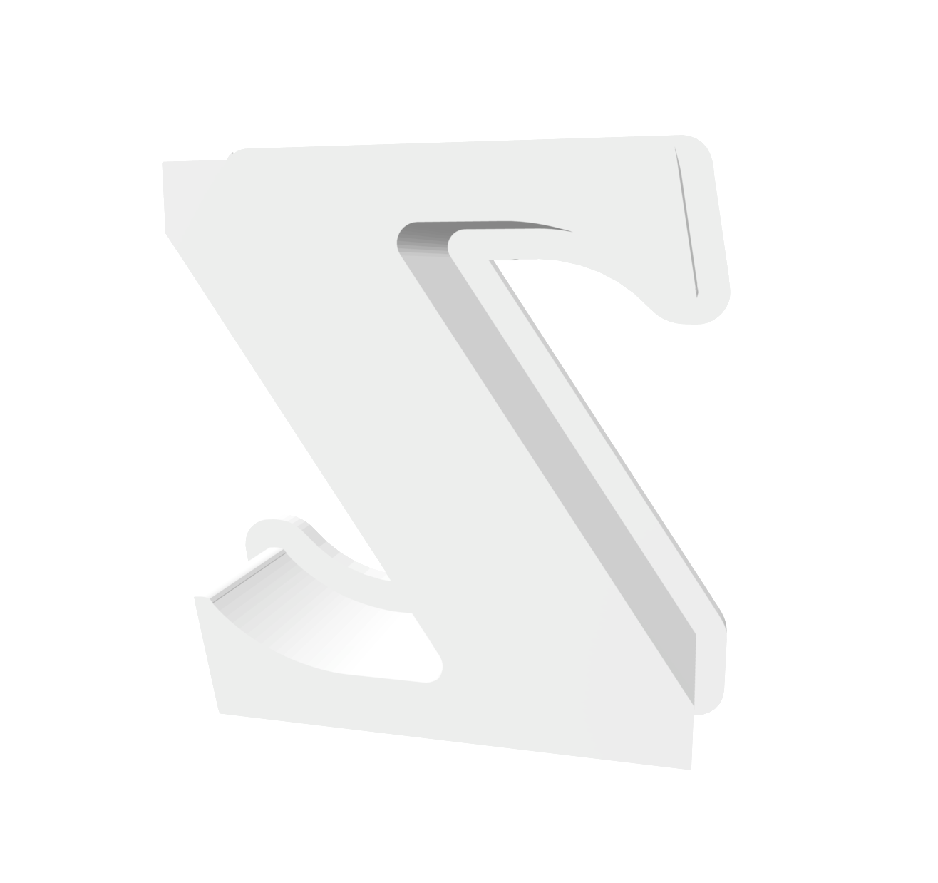 z (Lowercase, Includes 2 Cutters + Dough Pusher)-- STL FILES