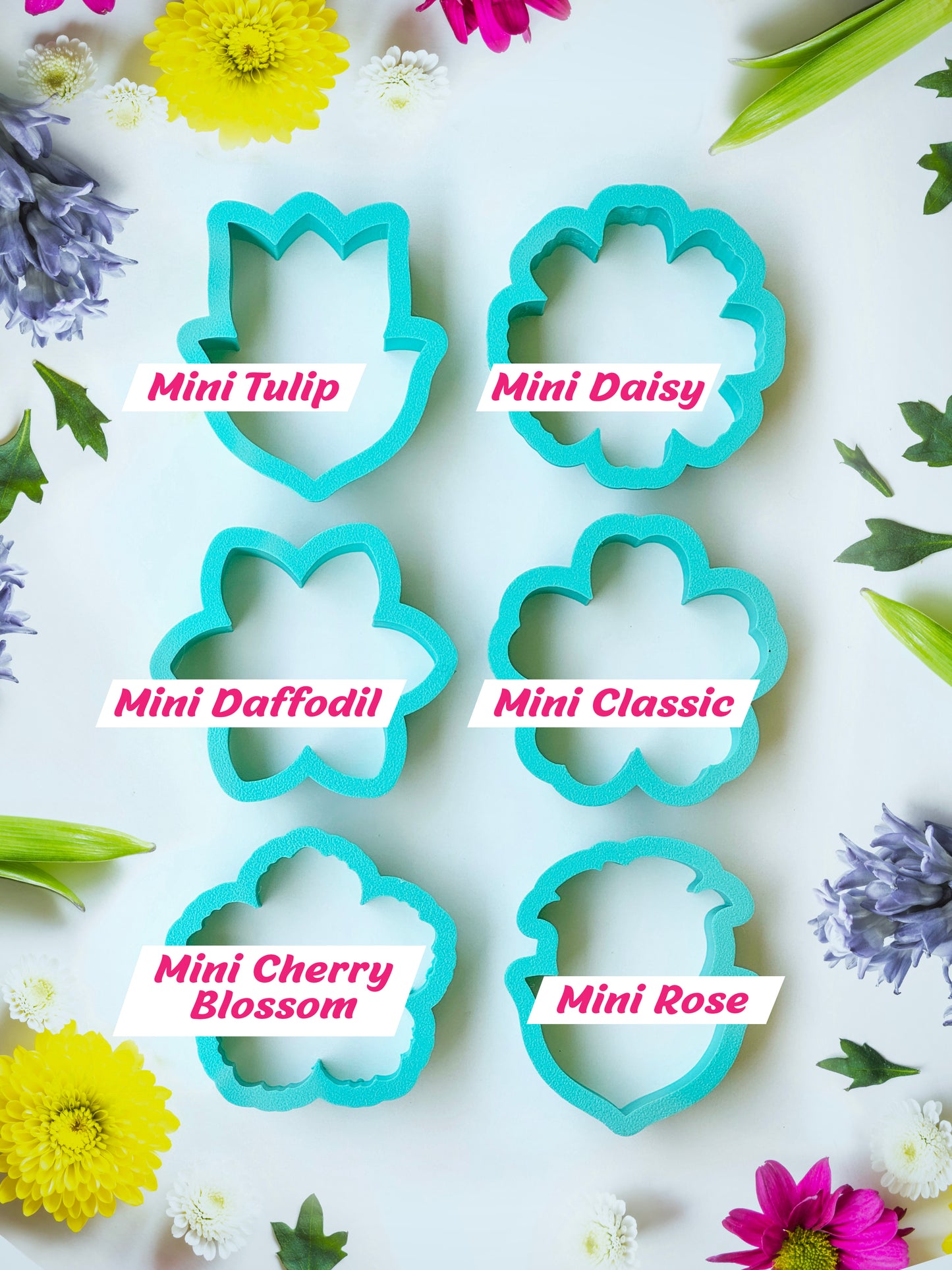 Mini Flower Cookie Cutters