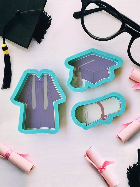 Mini Graduation Cookie Cutters