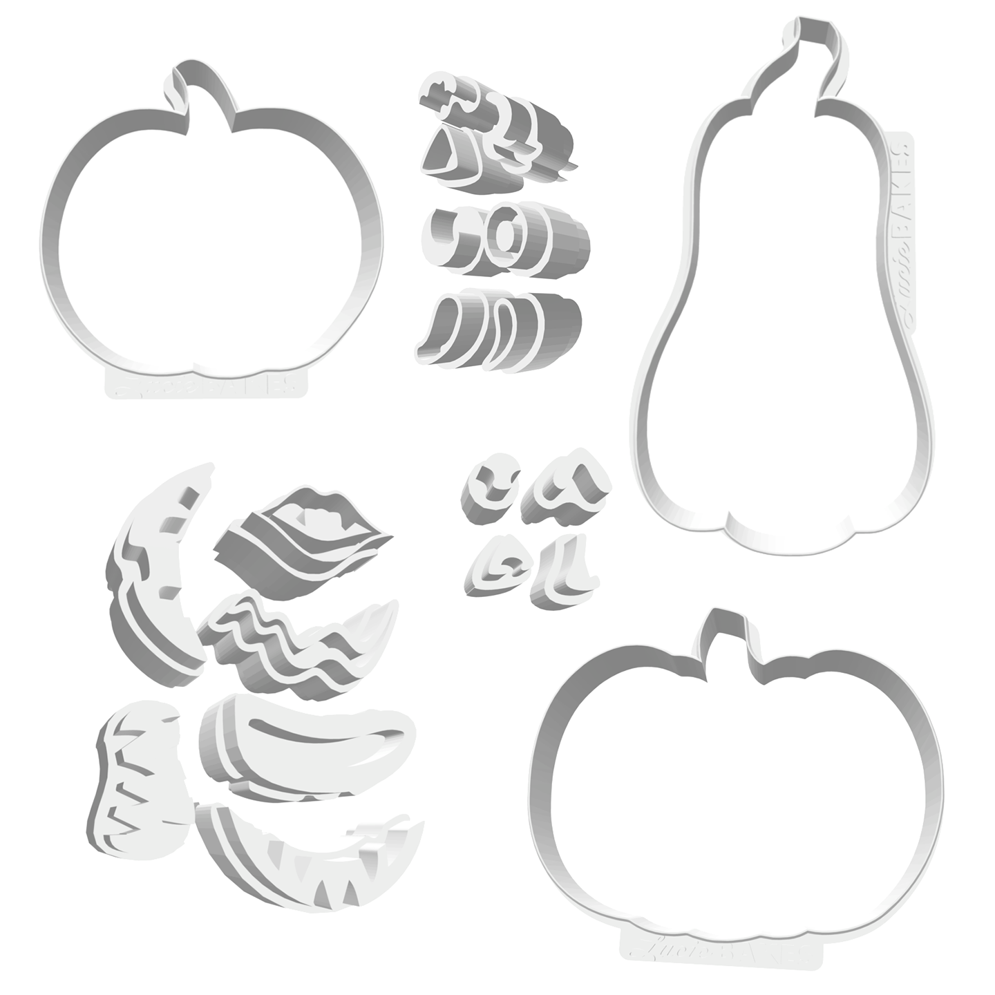 "Design Your Own Jack-O-Lantern" Cookie Cutter & Stamp Set -- STL FILES