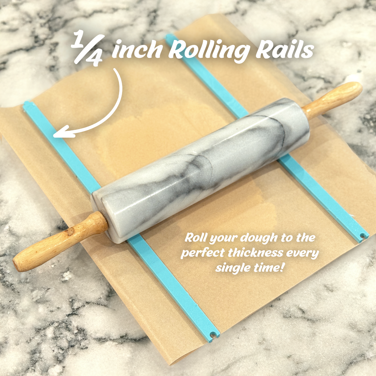 1/8 inch Rolling Rails (for evenly rolled dough!)