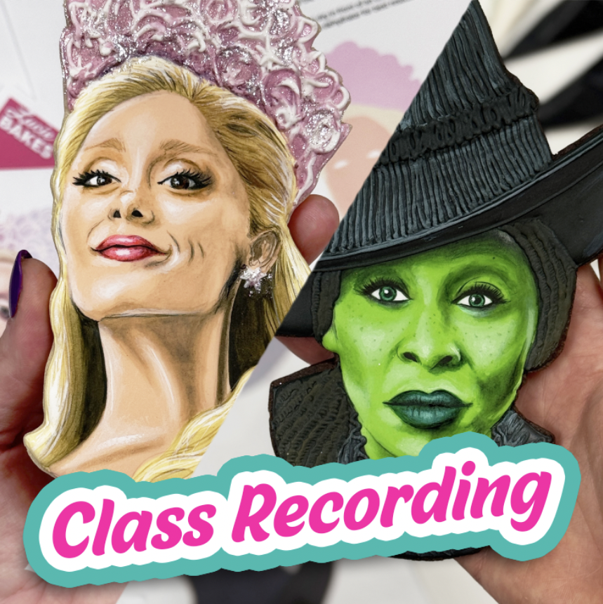 Glinda & Elphaba Portrait Cookie -- CLASS BUNDLE