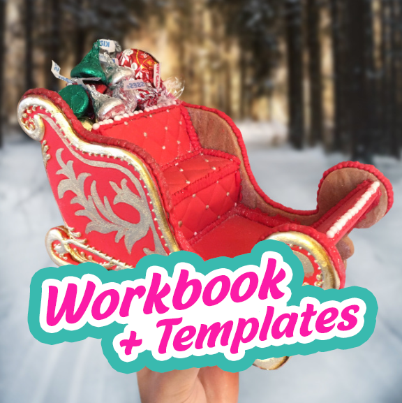 Santa's Sleigh - Digital Template & Tutorial