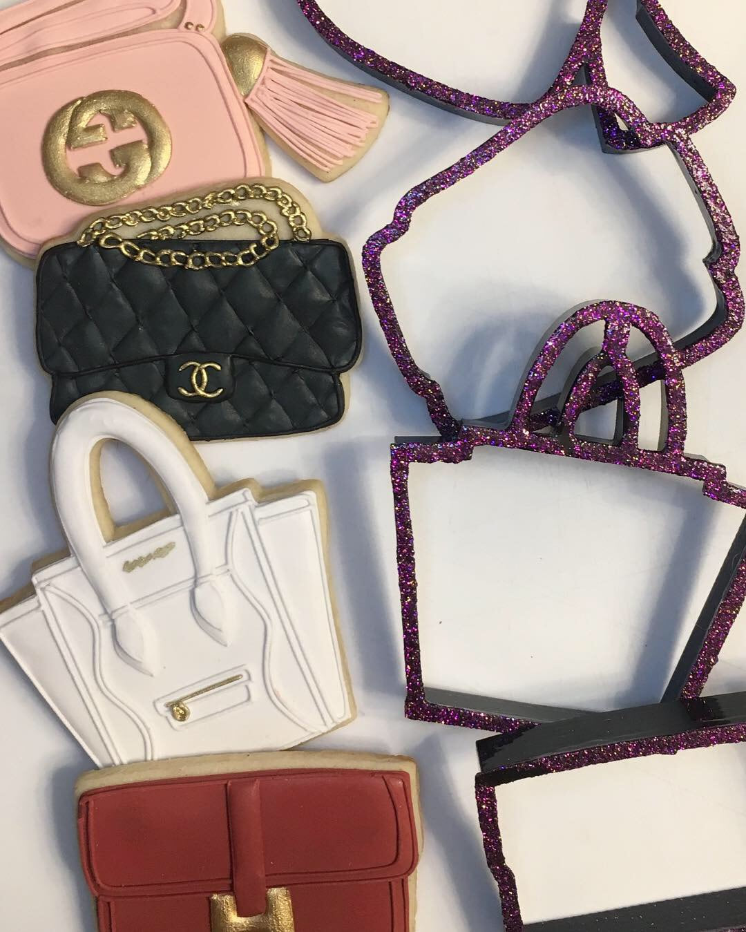 Designer Handbag Cookie Cutters