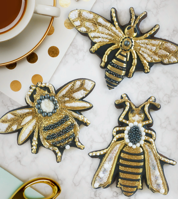 Bee-Jeweled Cookies - Digital Template & Tutorial