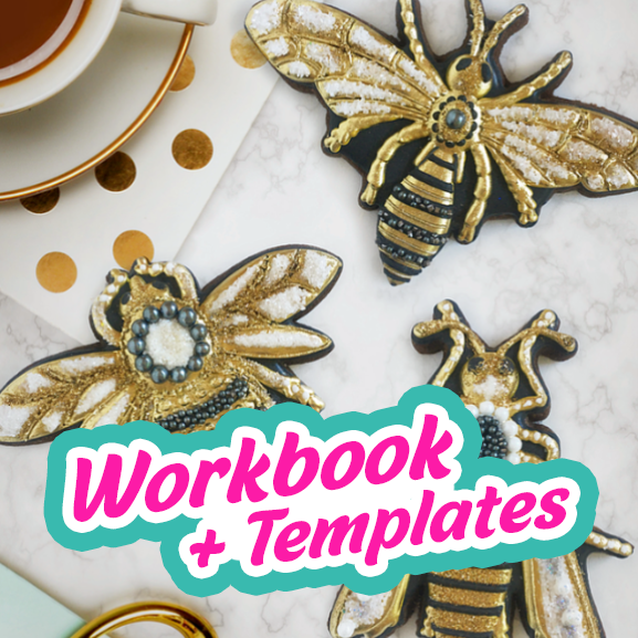 Bee-Jeweled Cookies - Digital Template & Tutorial