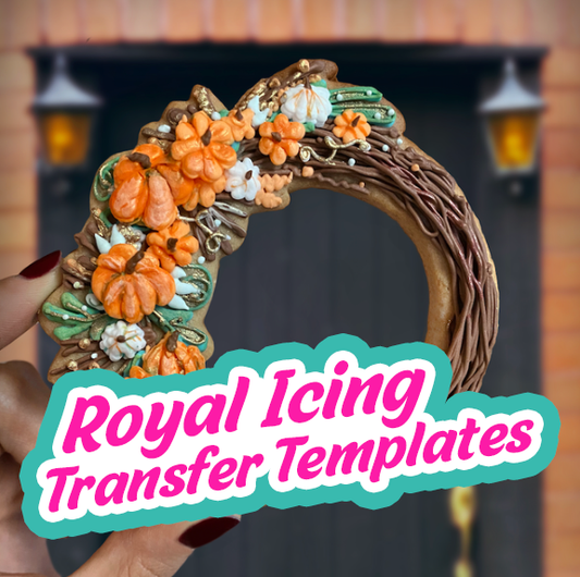 Assorted Pumpkins - Royal Icing Transfer Template