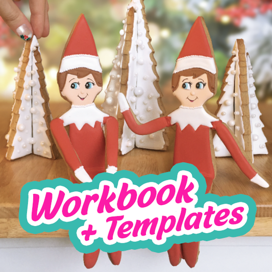 Elf on the Shelf 3D Cookie -- Digital Template & Tutorial