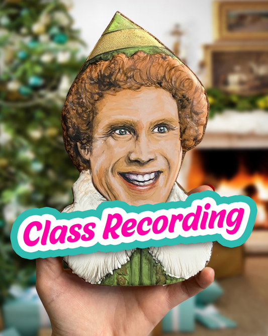 Buddy the Elf Painted Portrait -- CLASS RECORDING