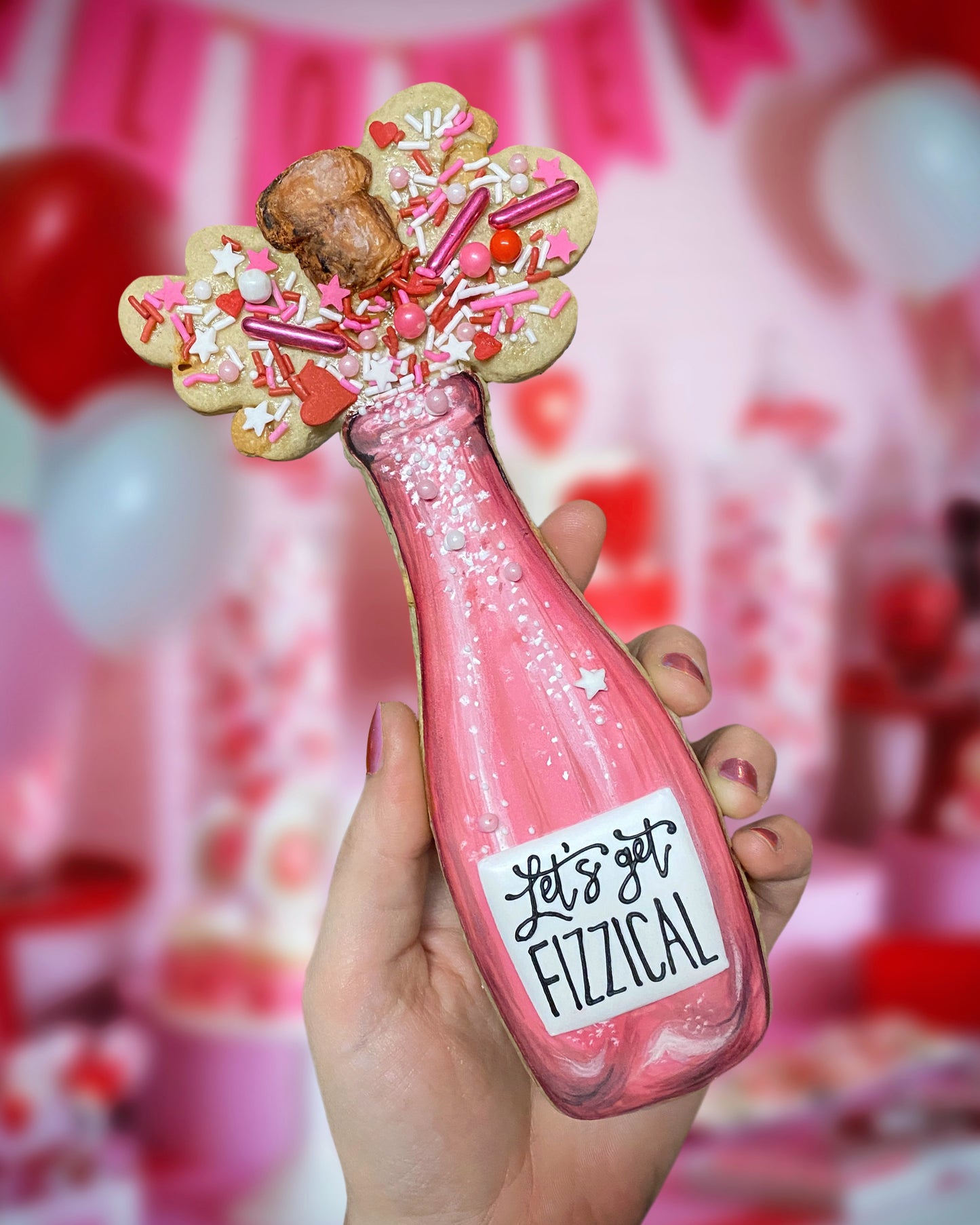 Popping Champagne Cookie Cutter