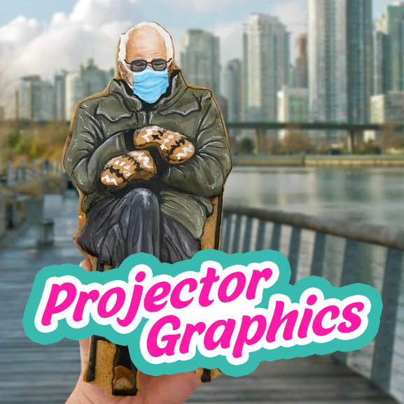 Brrrnie Sanders - Projector Graphic