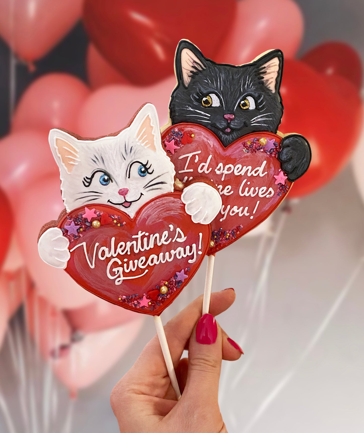 Valentine's Cat Cookie Cutter