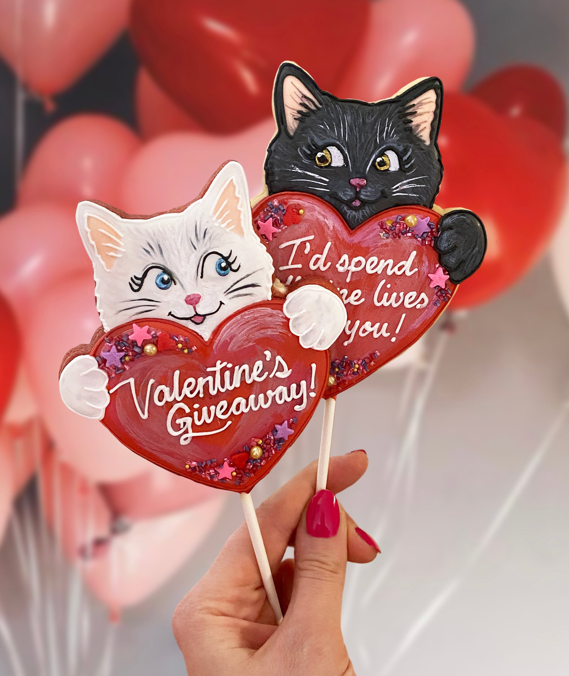 Valentine's Cat Cookie Cutter