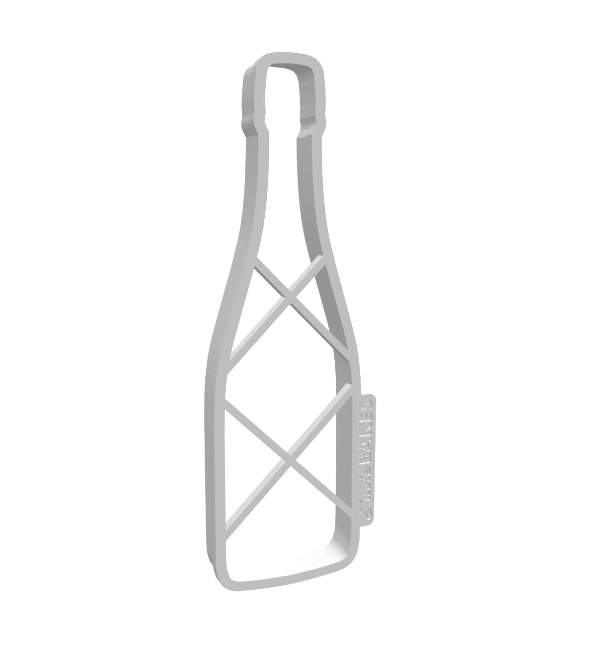Large Wine Bottle -- STL FILE