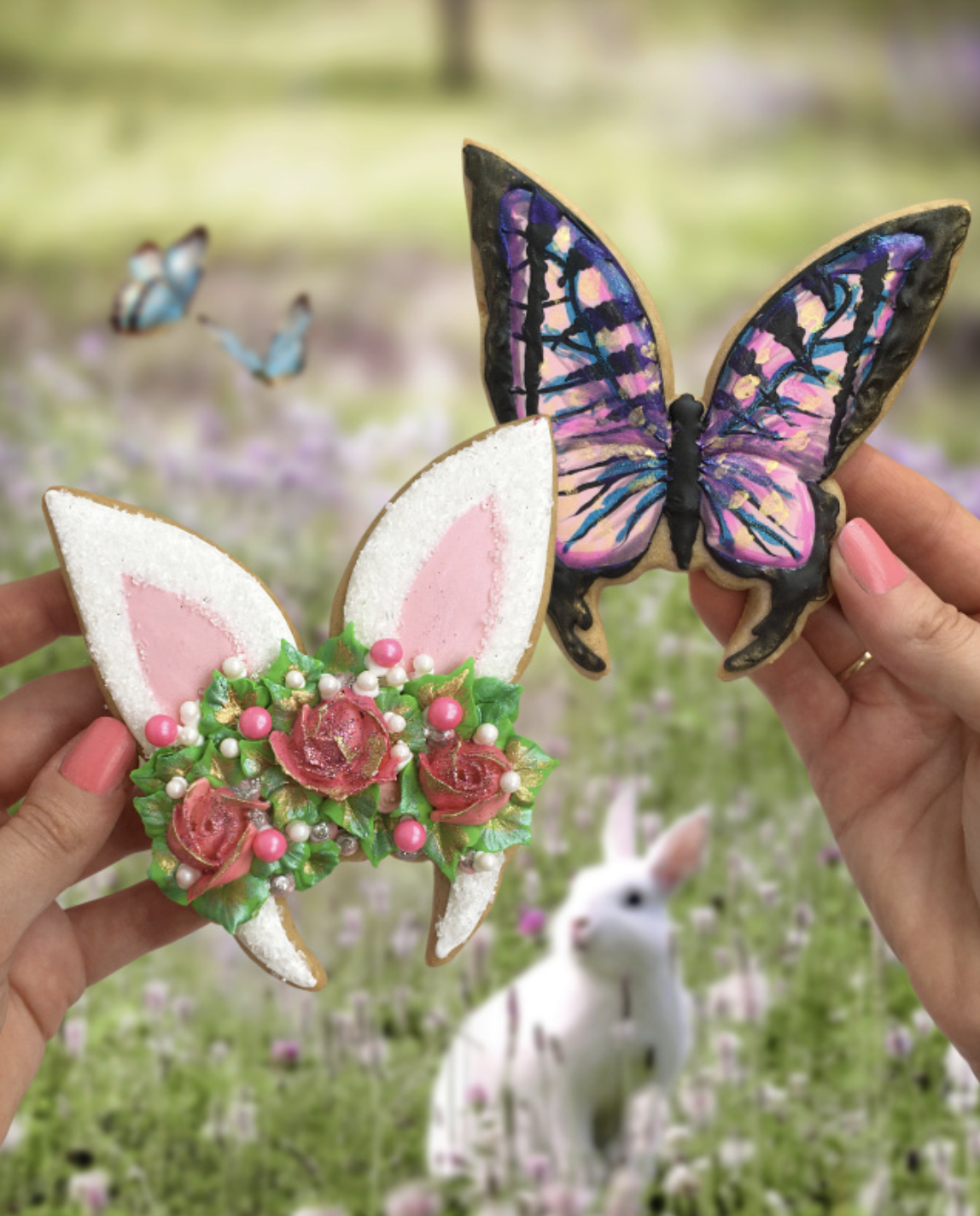 Floral Bunny Ears Headband -- STL FILE