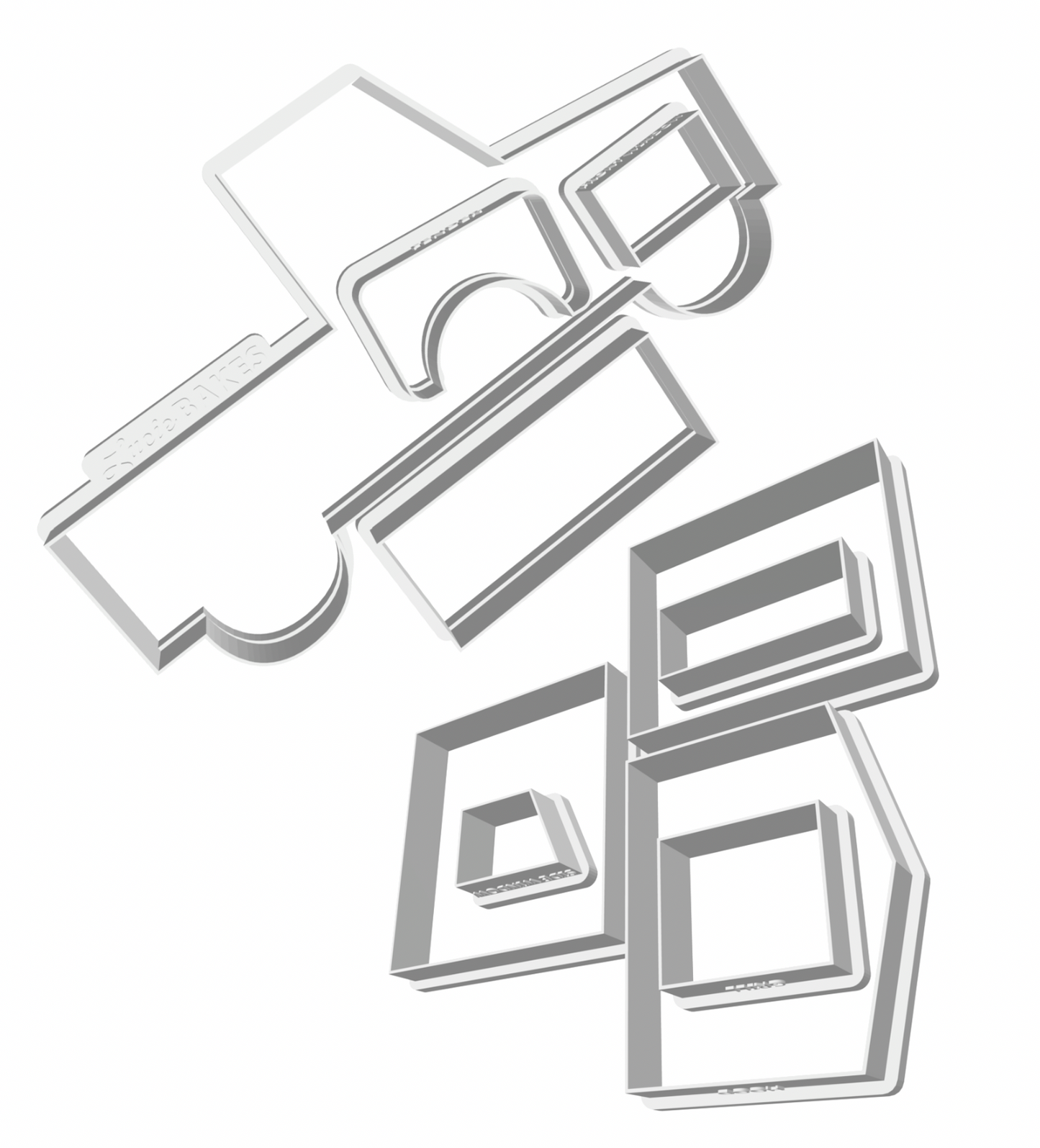 3D Pickup Truck Cutter Set -- STL FILES