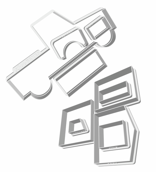 3D Pickup Truck Cutter Set -- STL FILES