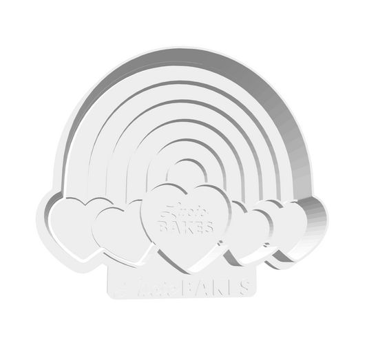 Rainbow Love Cutter & Stamp -- STL FILE